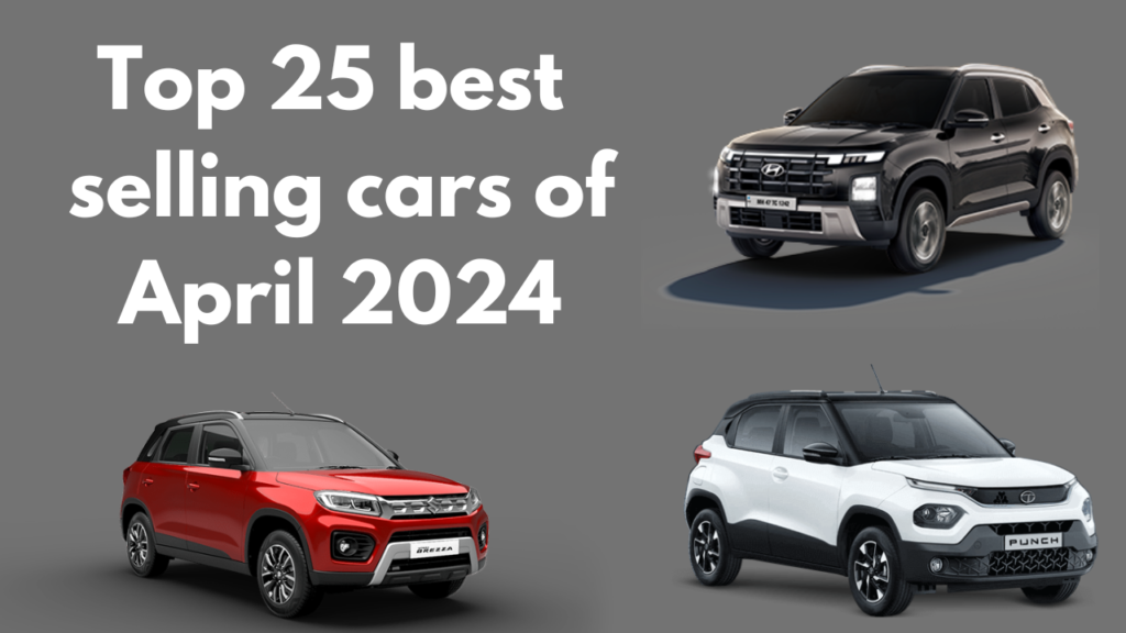 Top 25 best selling cars of April 2024